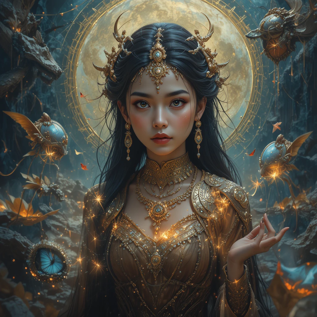 笑容滿面的孩子在家中與充滿愛的父母開心玩耍