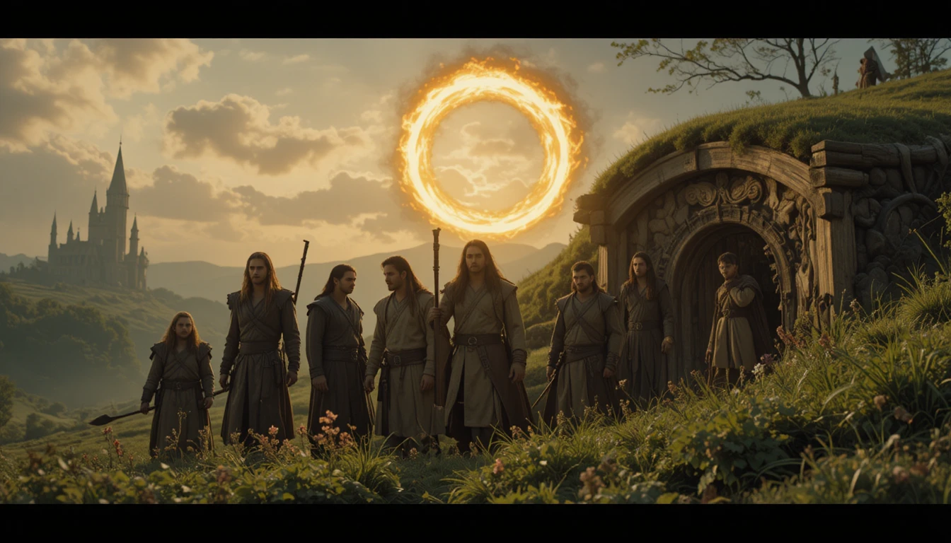 Un hobbit e i suoi compagni iniziano un pericoloso viaggio fantasy