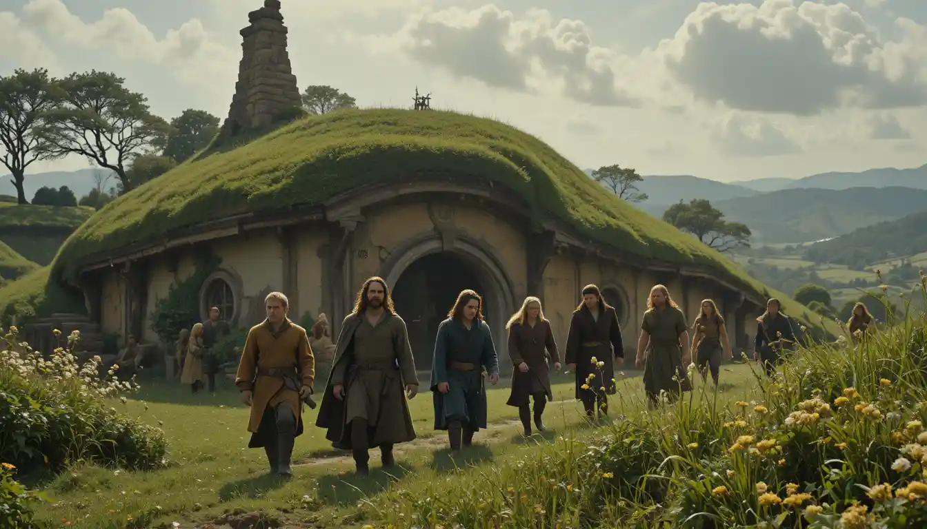Un petit hobbit mène ses compagnons dans une quête périlleuse