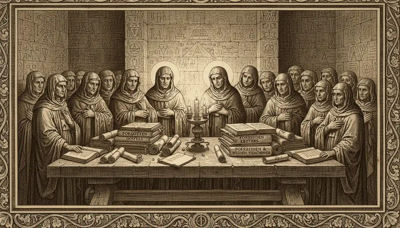 Bishops Gather In A Candlelit Ancient Chamber In Alexandria