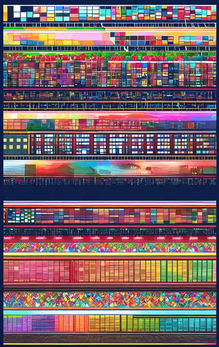 Skyline urbaine orageuse en pixel art avec gratte‑ciel imposants