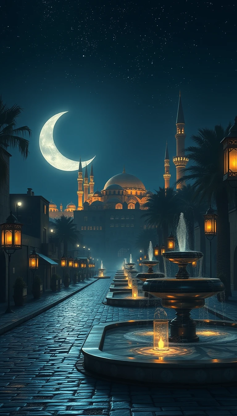 Faroles de Ramadán que iluminan las antiguas calles de Saná