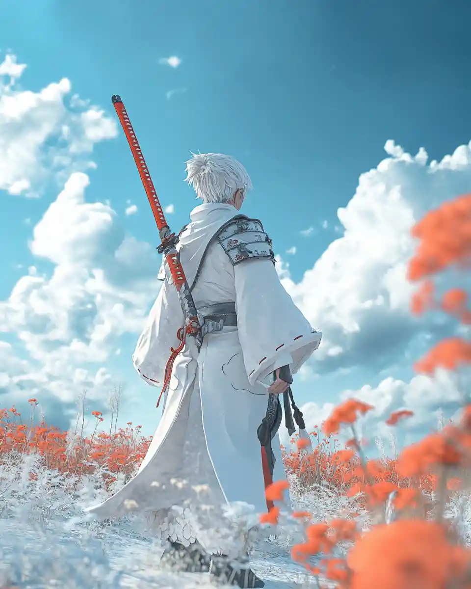 Coole 3D-Anime-Illustration eines männlichen Charakters