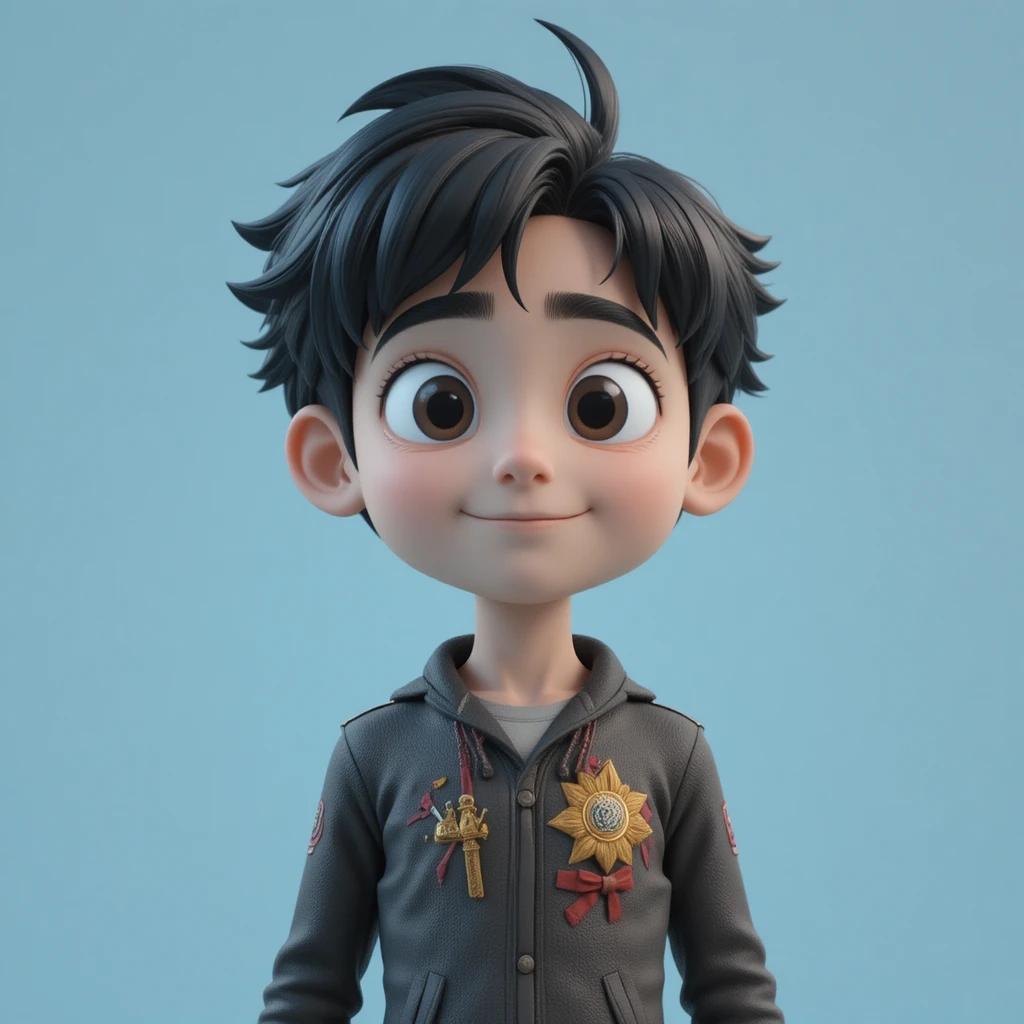 Mann präsentiert ein Schritt‑für‑Schritt‑Tutorial für ein 3D‑Cartoon‑Video