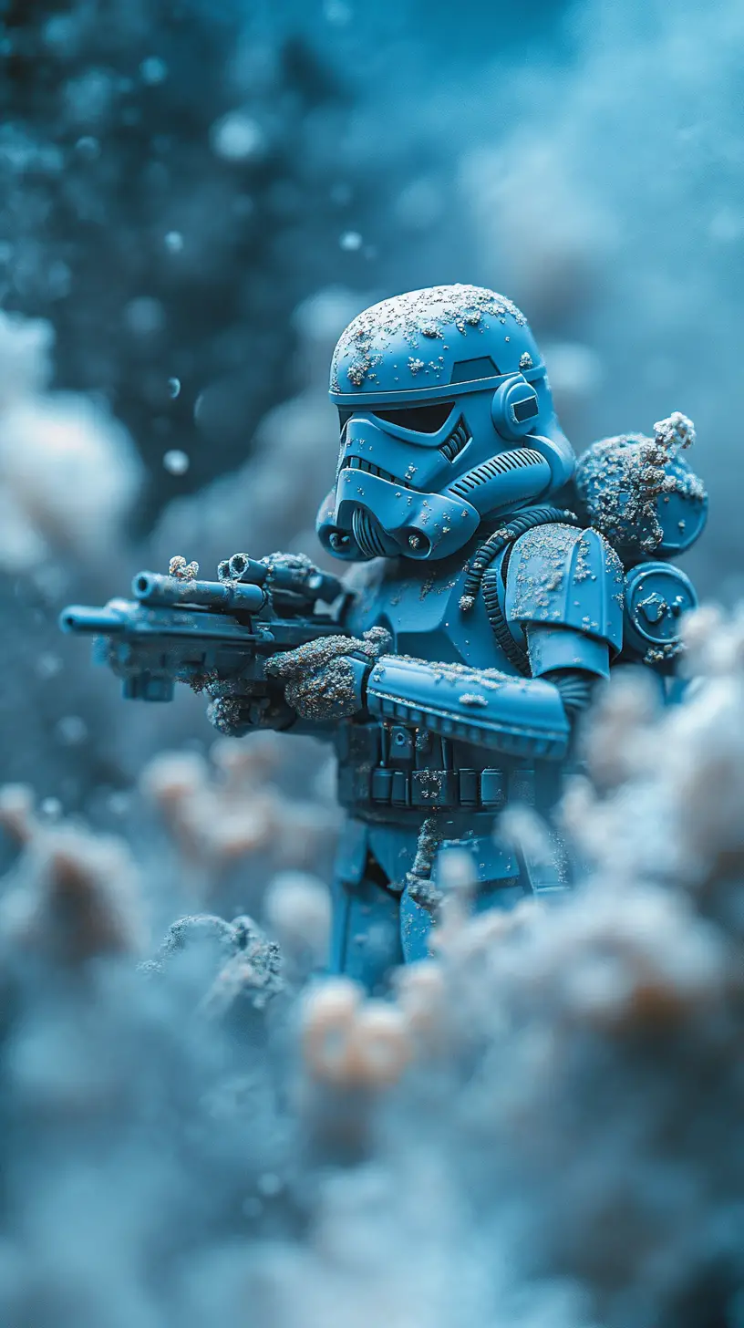 從濃密戰場迷霧中現身的裝甲風暴兵軍隊