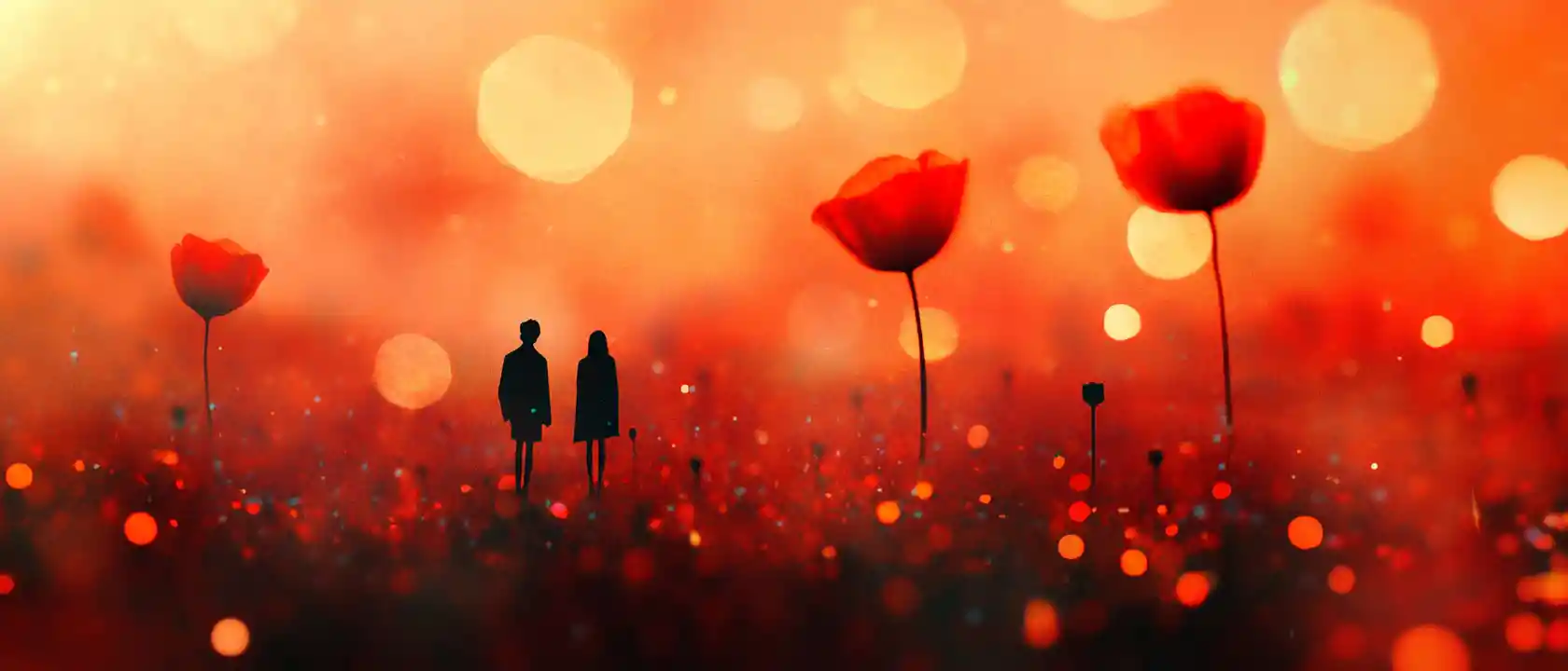 Diorama surreal vermelho fogo em estilo minimalista de colagem vintage