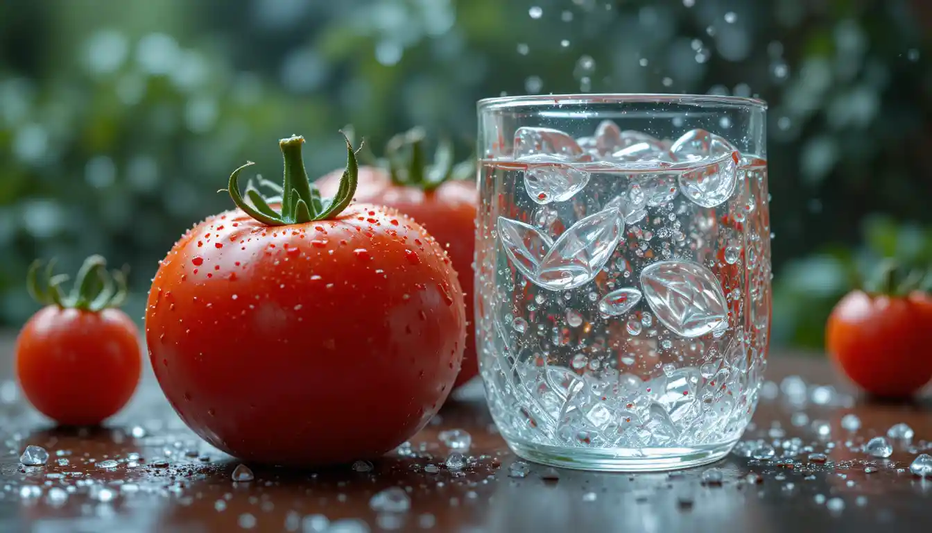 Fresh salad inspired by crisp water rich ingredients
