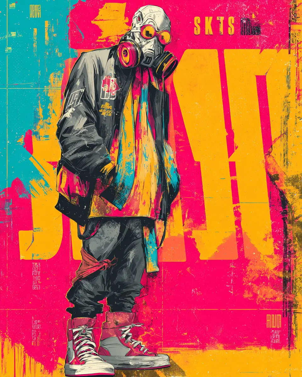 Gritty Not For Role Models Póster de Diseño Gráfico Streetwear