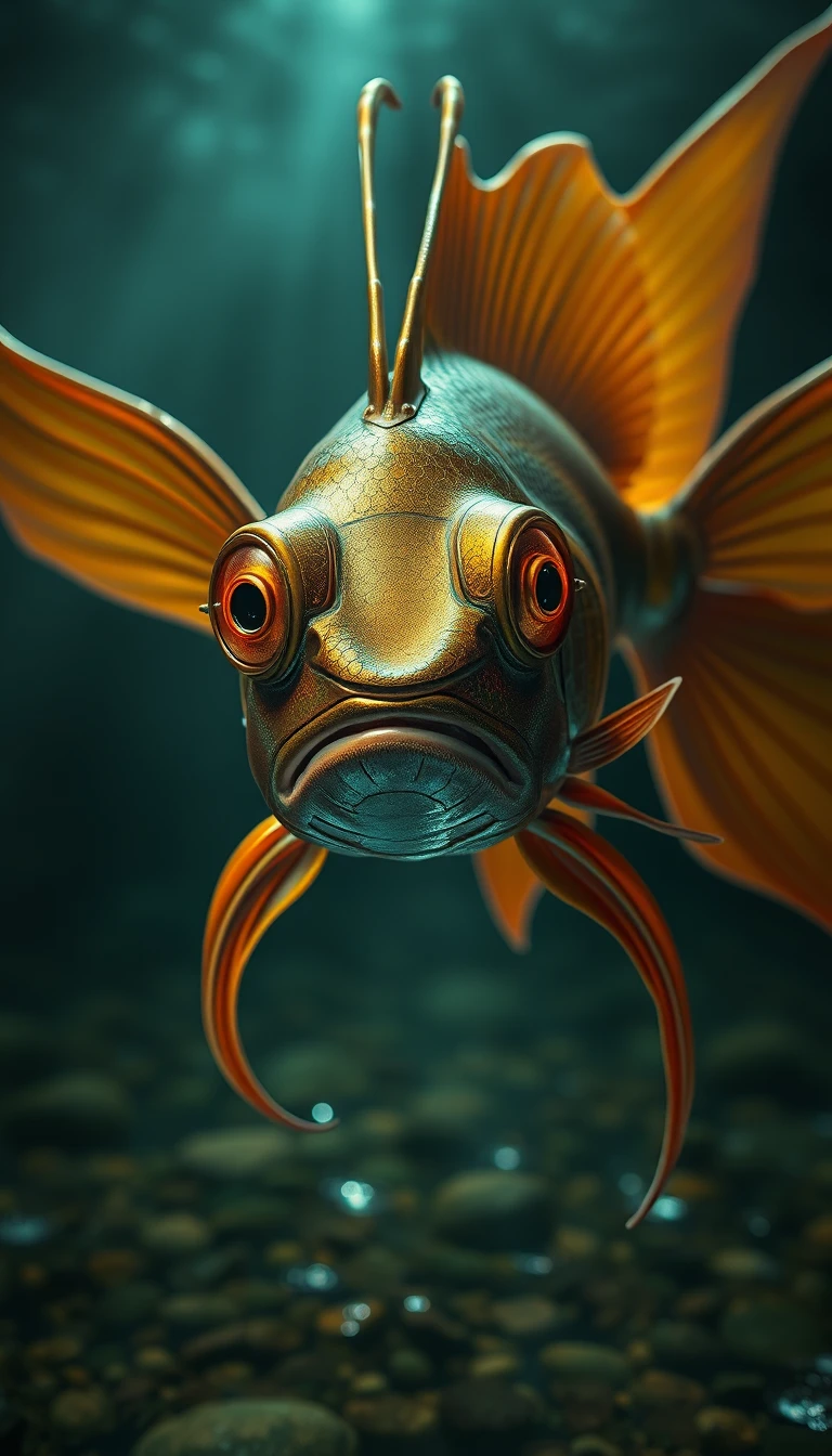 超現實生化機械金魚與發光催眠雙眼