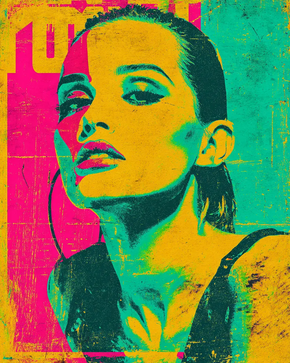 Vintage gritty typography with not for role models message