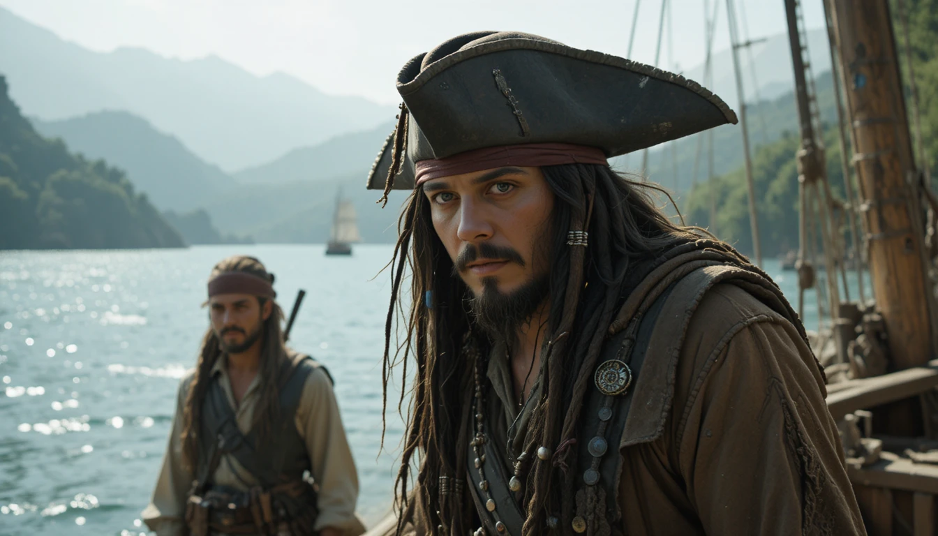 Duas tripulações rivais de piratas buscam a fonte lendária