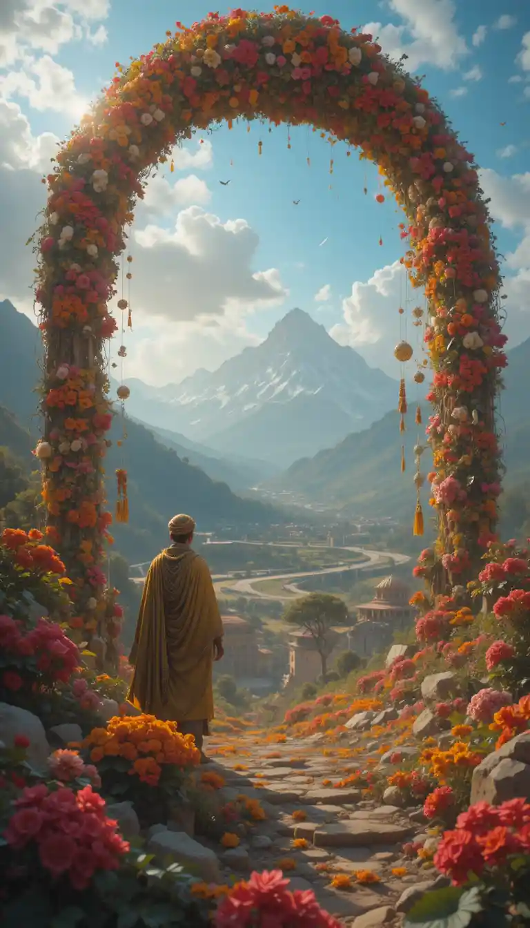 울창한 숲 속 영리한 원숭이와 장난기 많은 새끼