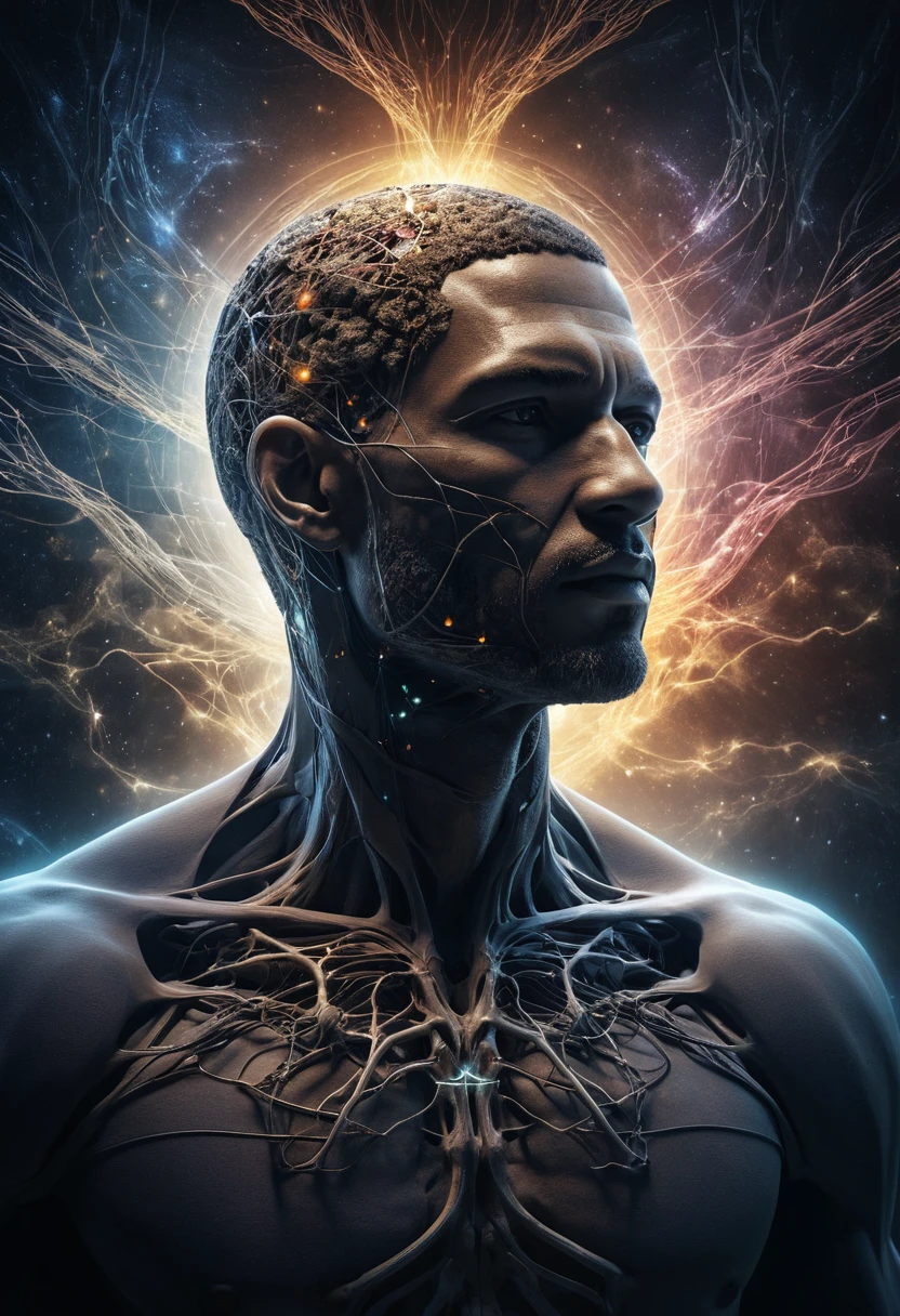 Layered Visualization Of The Human Psyche In Abstract Space