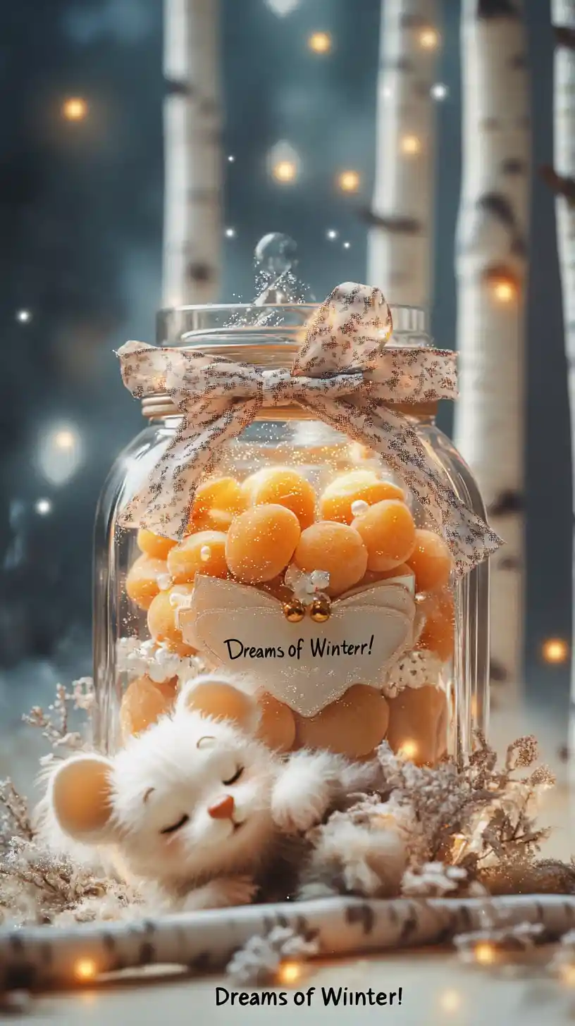 Sleeping cartoon mouse with stewed apricots in forest
