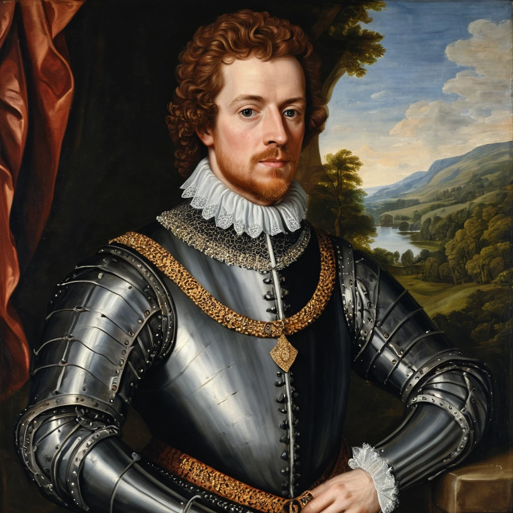 Renaissance-Porträt von Toby Mackson, dem zweiten Earl of Mackson