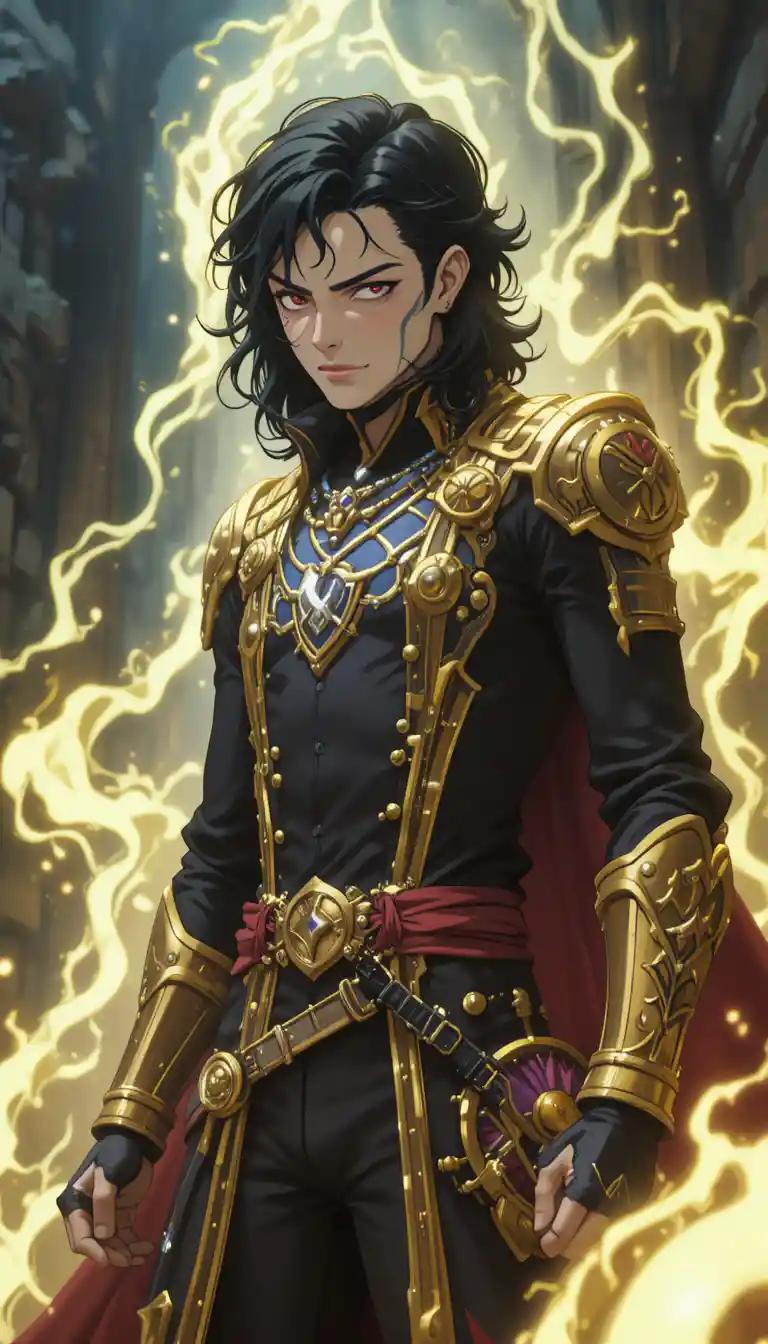 Líder pirata espacial de anime protegido por escudo invisível