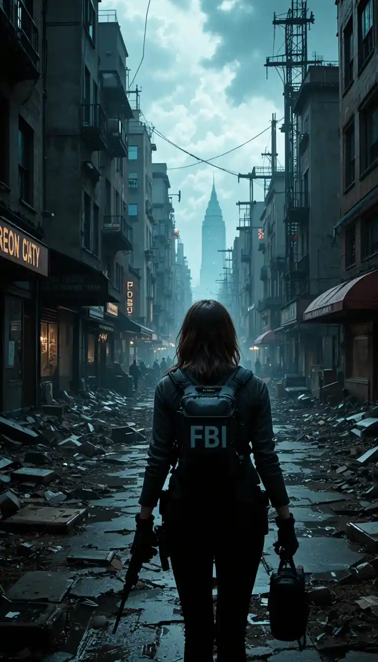 Agente del FBI explora la destruida Raccoon City tras la devastación zombi