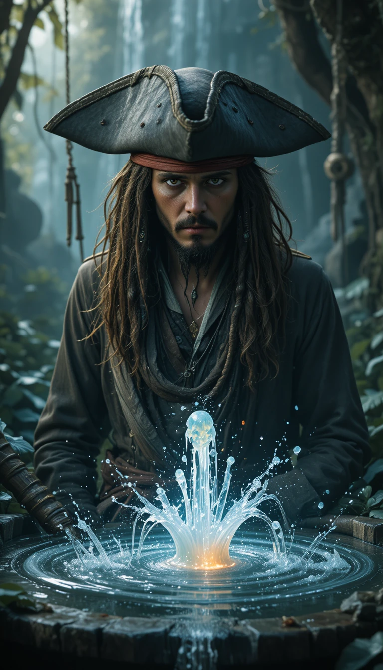 Dois piratas rivais navegam juntos em mar aberto