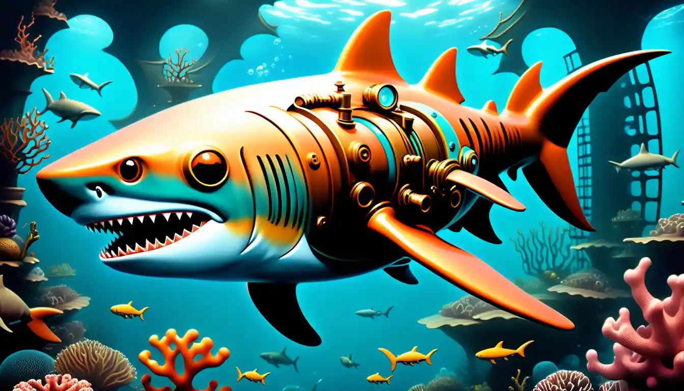 穿梭於奇幻蒸汽龐克海洋的英雄鯊魚