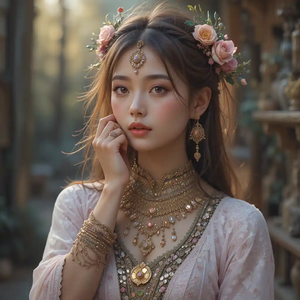 숲 가장자리 강가 나무 위의 장난스러운 원숭이