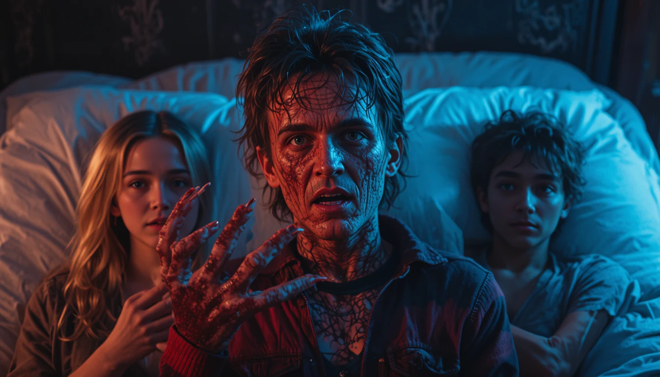 Teen girl haunted by a burned face killer in nightmares