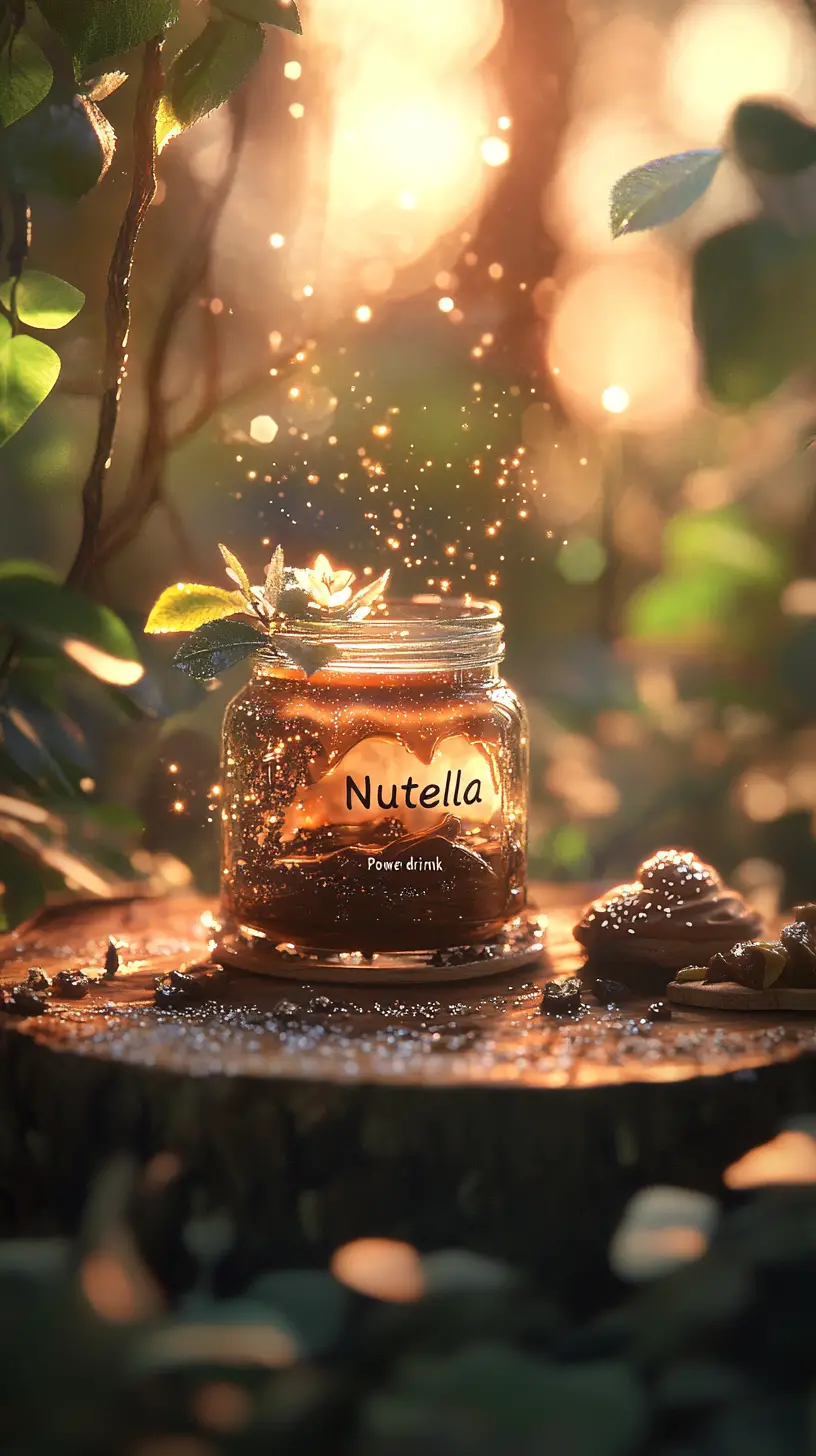 灑滿閃耀仙塵的魔法 Nutella 飲品玻璃杯