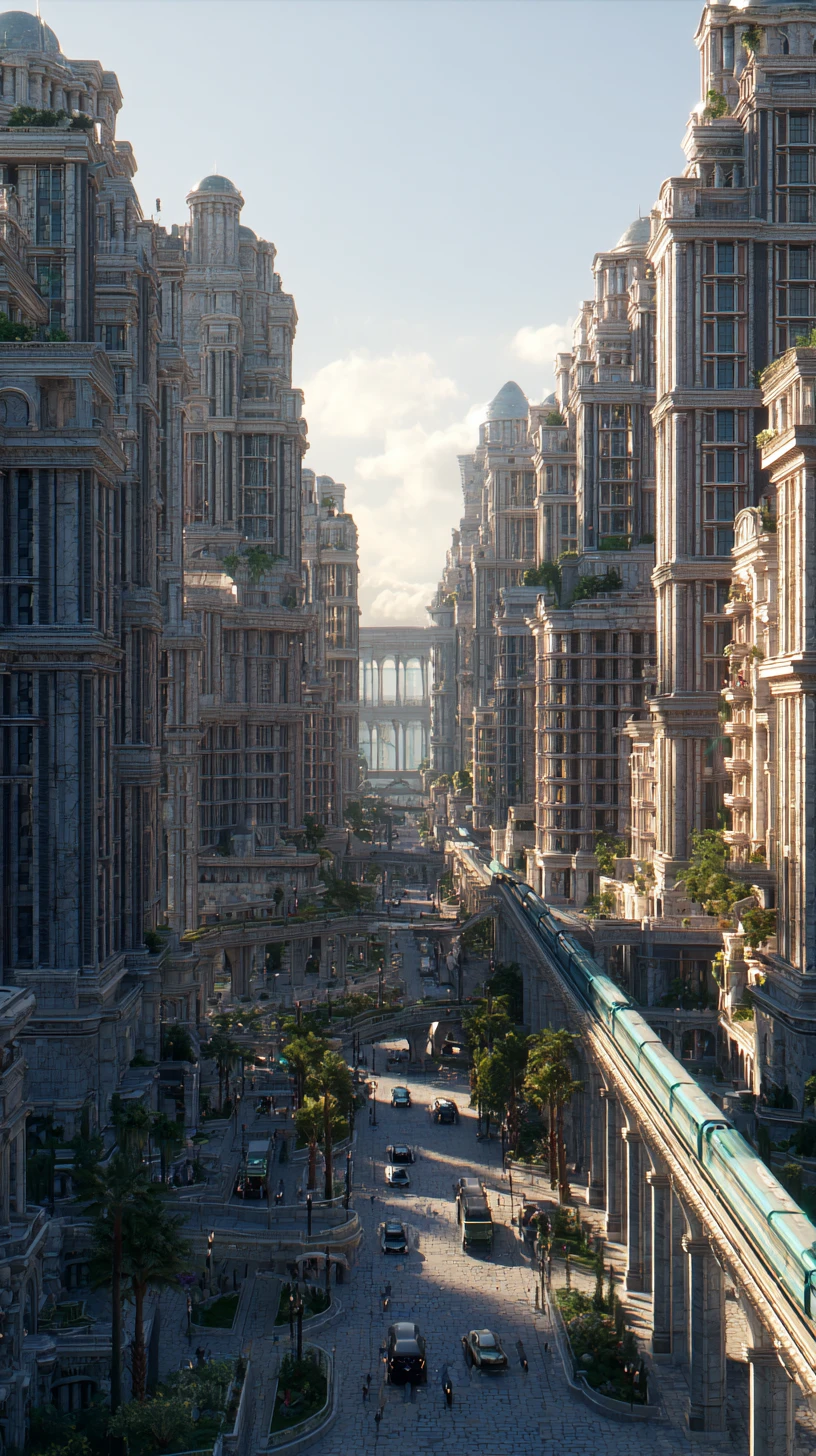 Futuristische römische Skyline bei Goldener Stunde im Jahr 2026