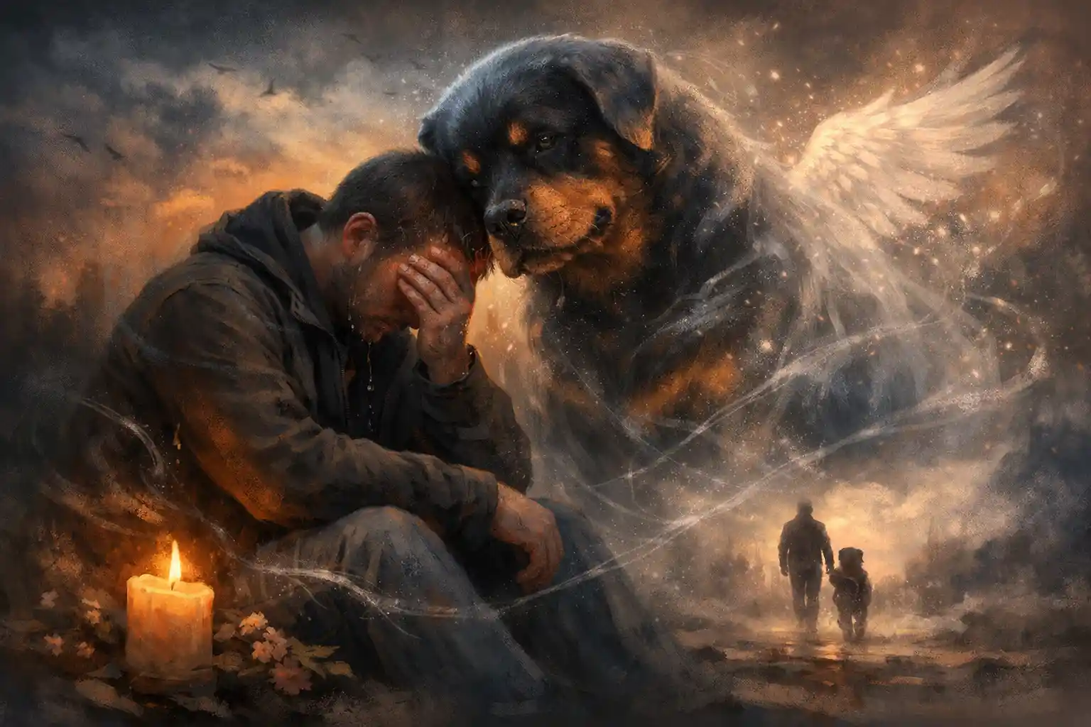 Réflexion déchirante sur la perte d’un chien adoré