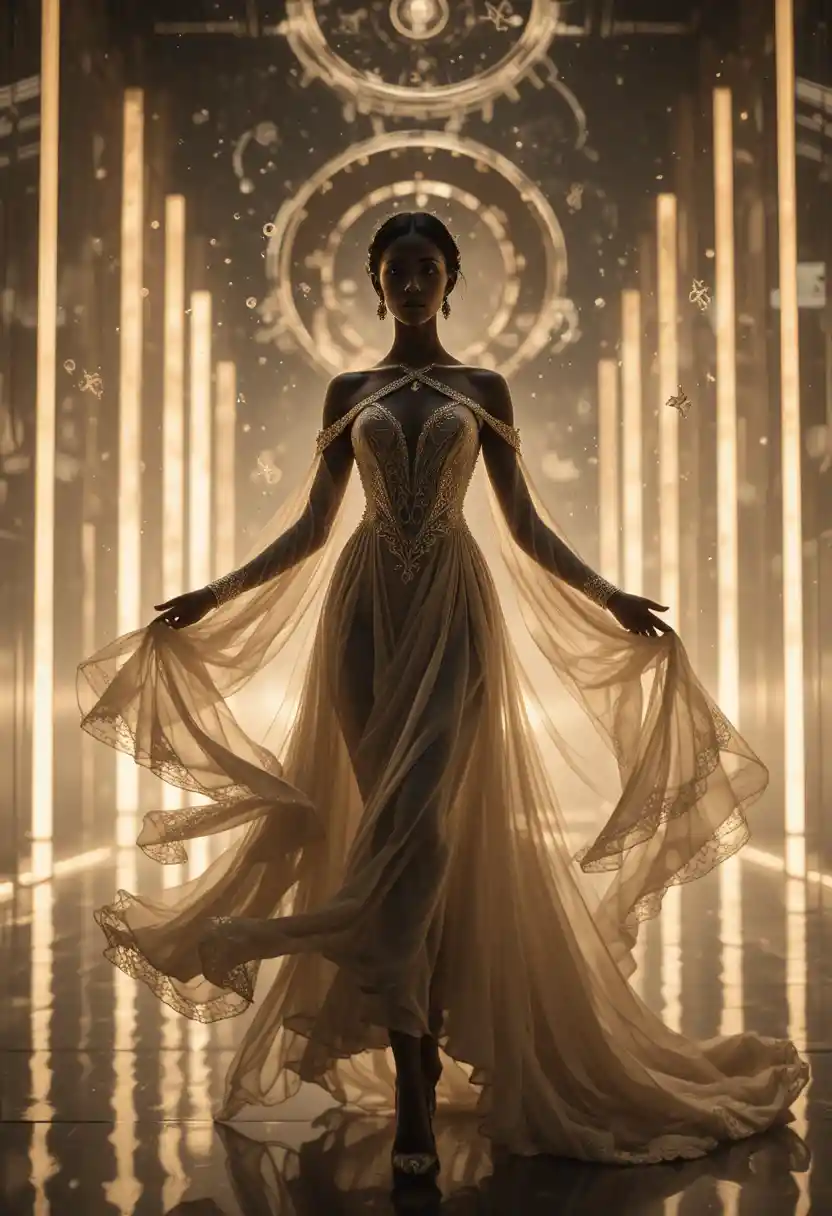 Graceful oracle model on a luminous abstract runway