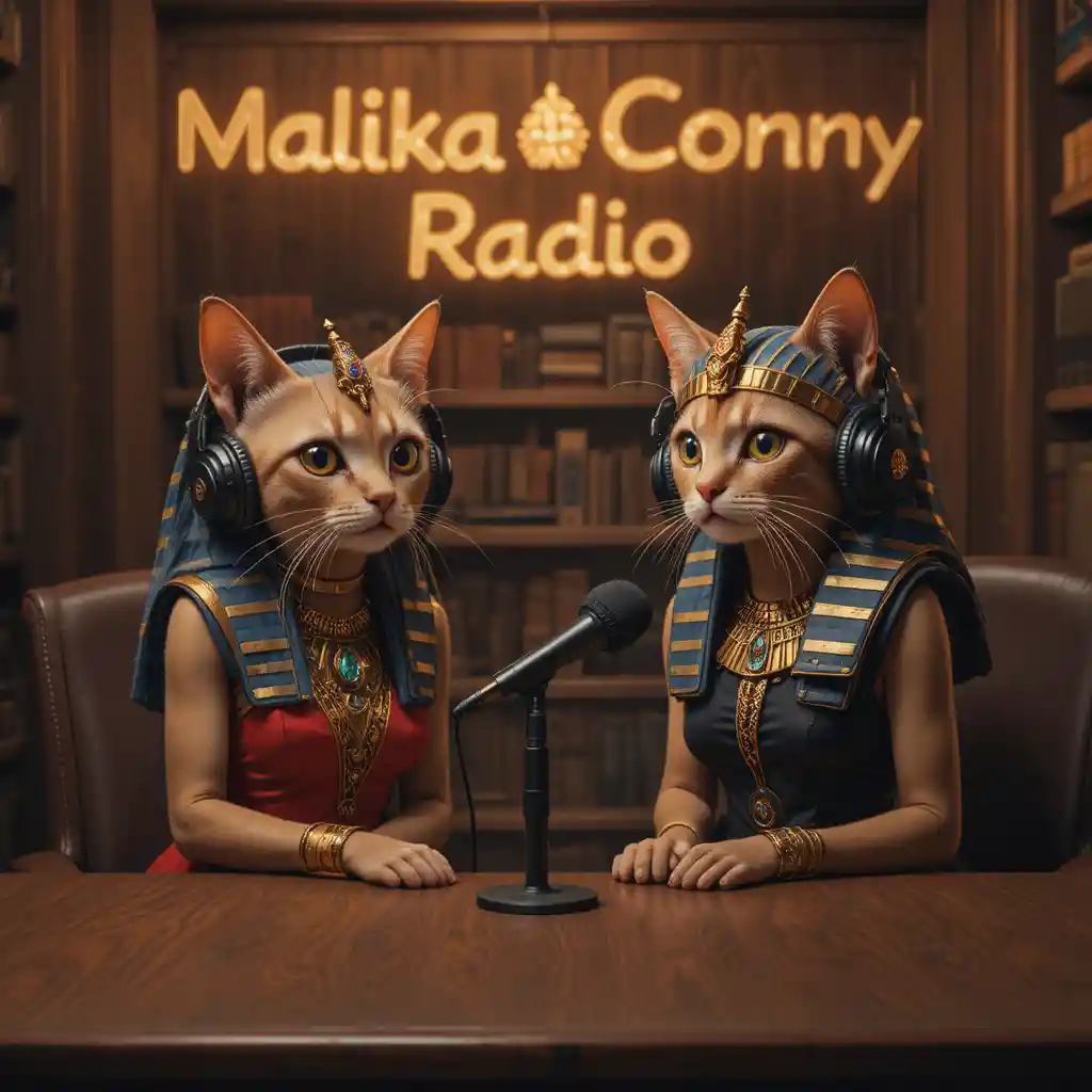 Duas rainhas apresentando um aconchegante programa de rádio noturno