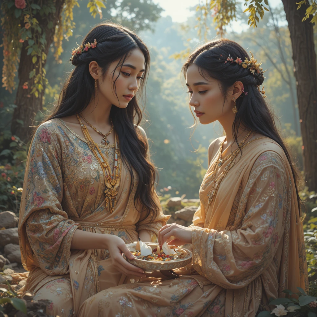 森林中樹上吃熟芒果的猴子