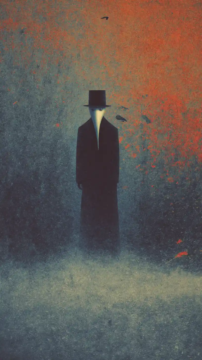 Scena di memoria surrealista minimalista con forme astratte testurizzate