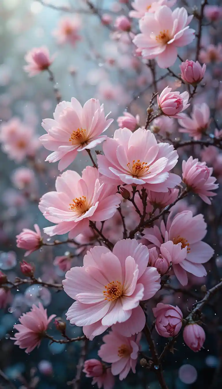 Delicati fiori primaverili in morbidi colori impressionisti