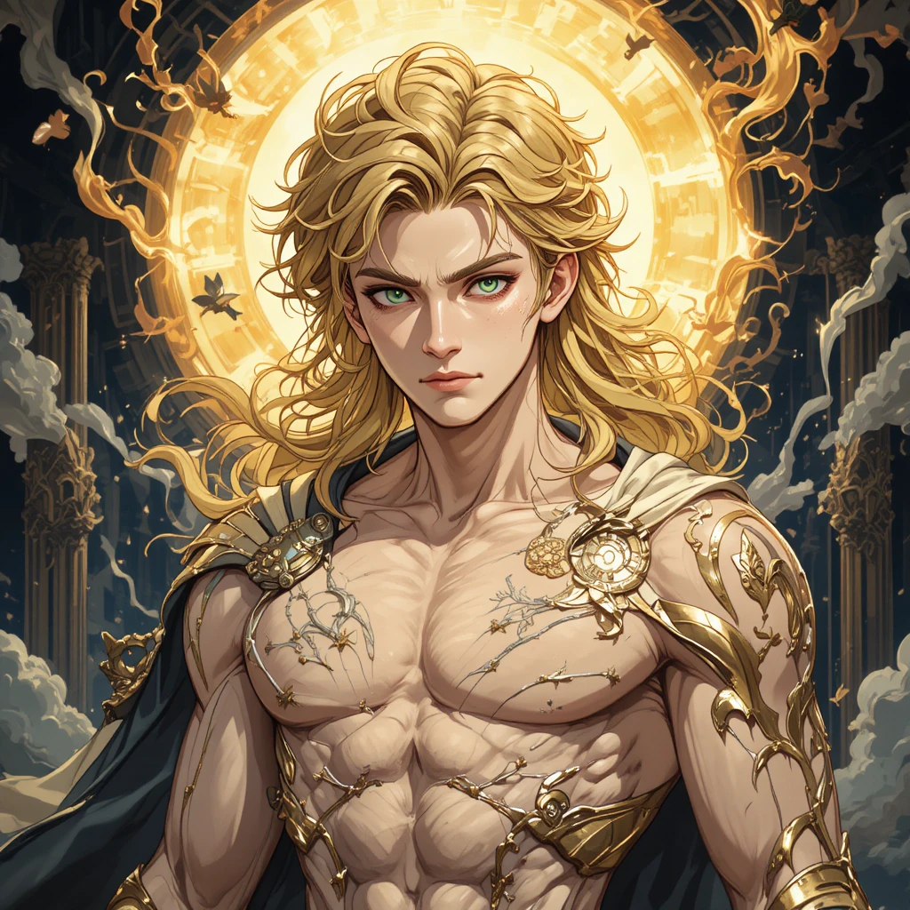 Giovane dio del tempo in un mondo fantasy in stile anime