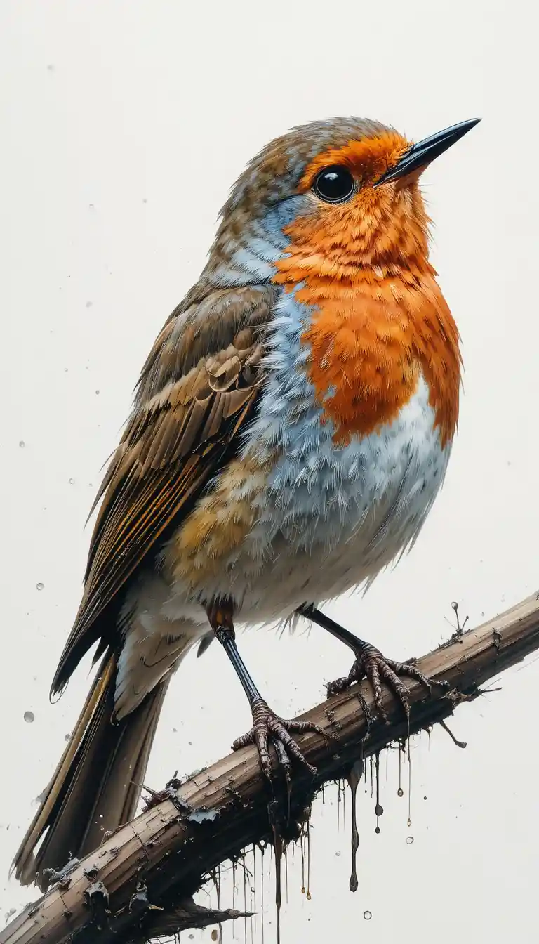 白い背景に描かれた1本の絵筆のストロークのクローズアップ