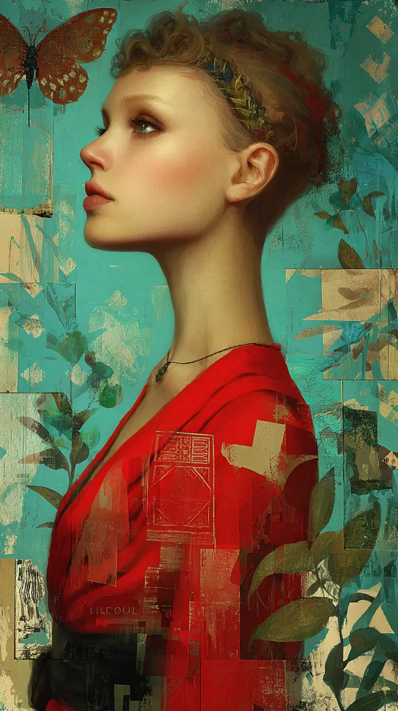 Mystical female creator god in vibrant fantasy art style