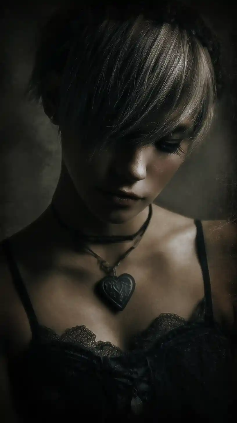 A fragile paper heart pierced by a poisonous dart