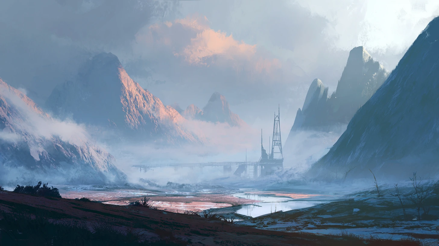Serene Abstract Landscape With Subtle Hints Of Dereliction