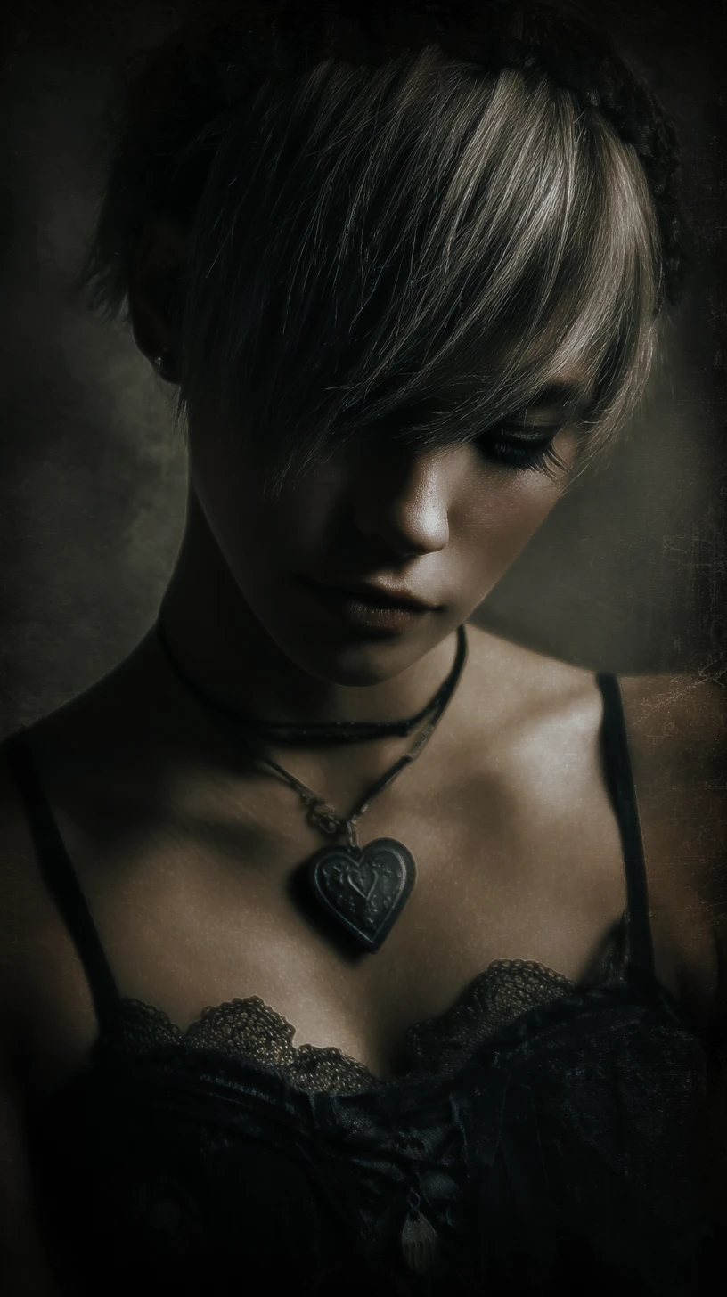 A fragile paper heart pierced by a poisonous dart