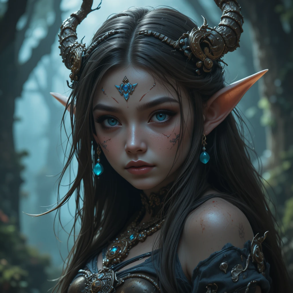 Junge Geisterprinzessin in einer mystischen, von Wakfu inspirierten Welt