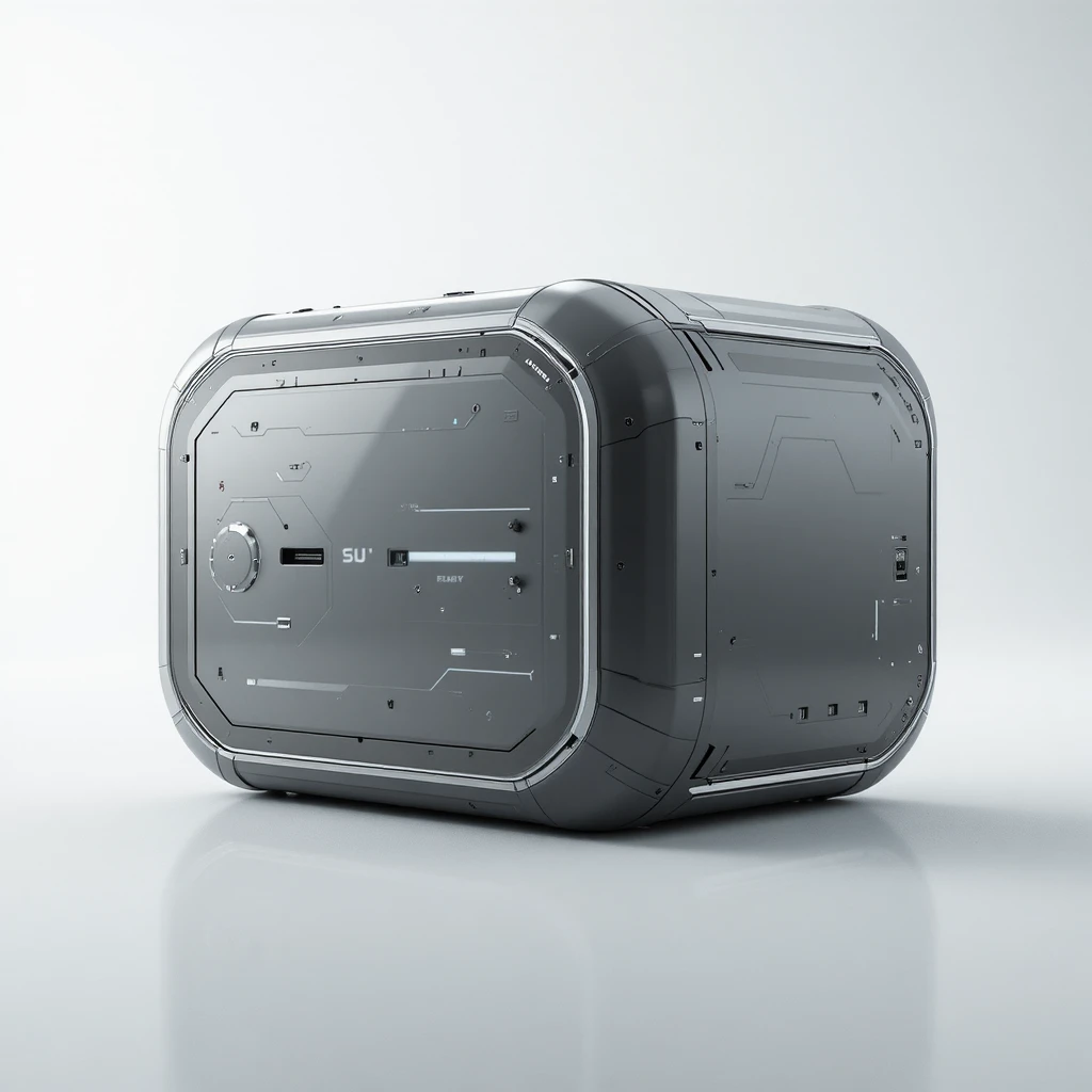 Futuristic Alien Anti Gravity Container Product Render