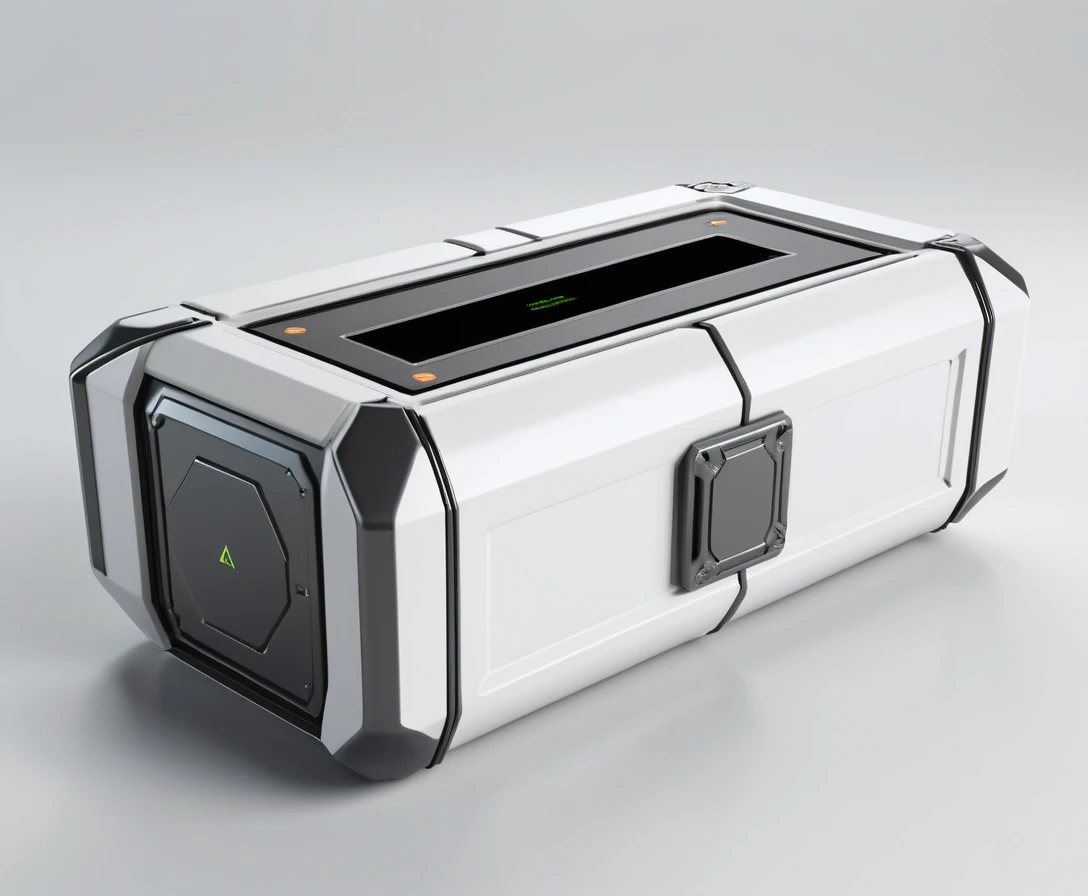 Futuristic Alien Gravity Device Product Render On White