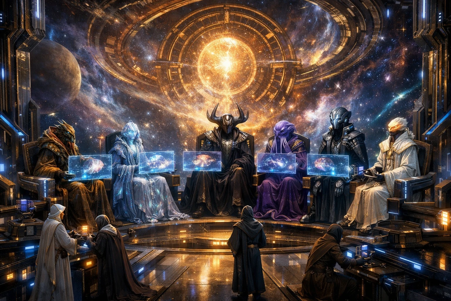 時空天界神殿中的外星統治者