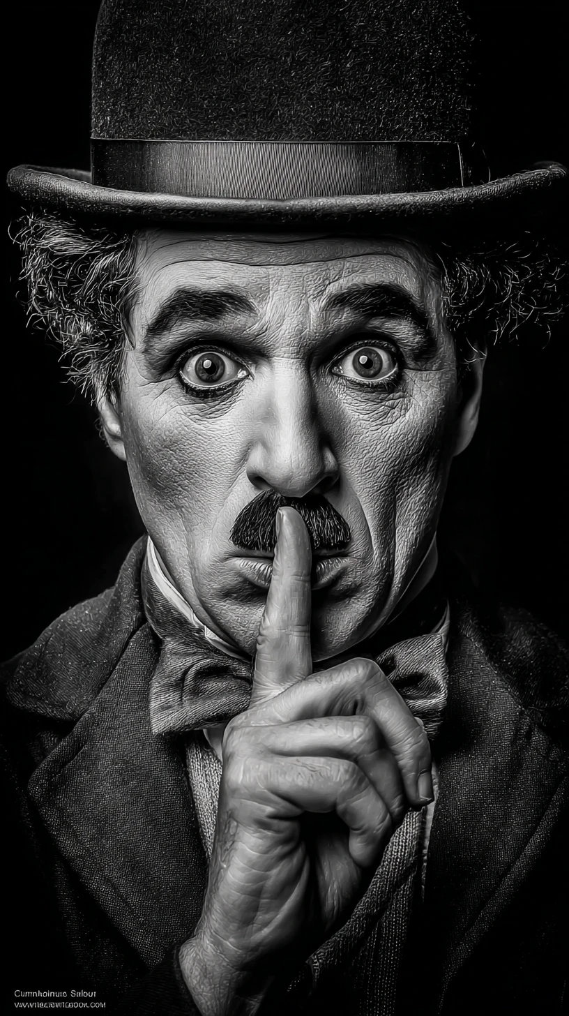 Retrato em preto e branco em close de um homem silencioso