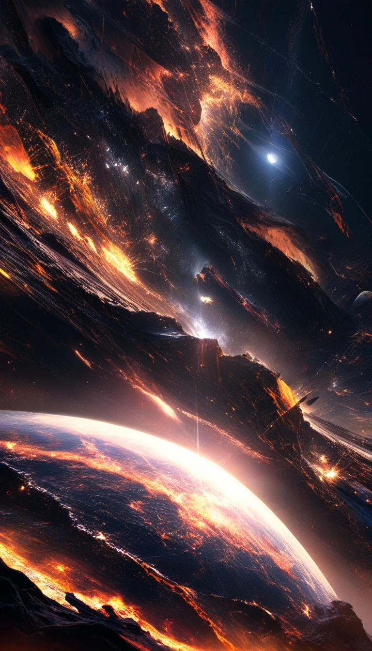 Expansive otherworldly landscape rendered in cinematic detail