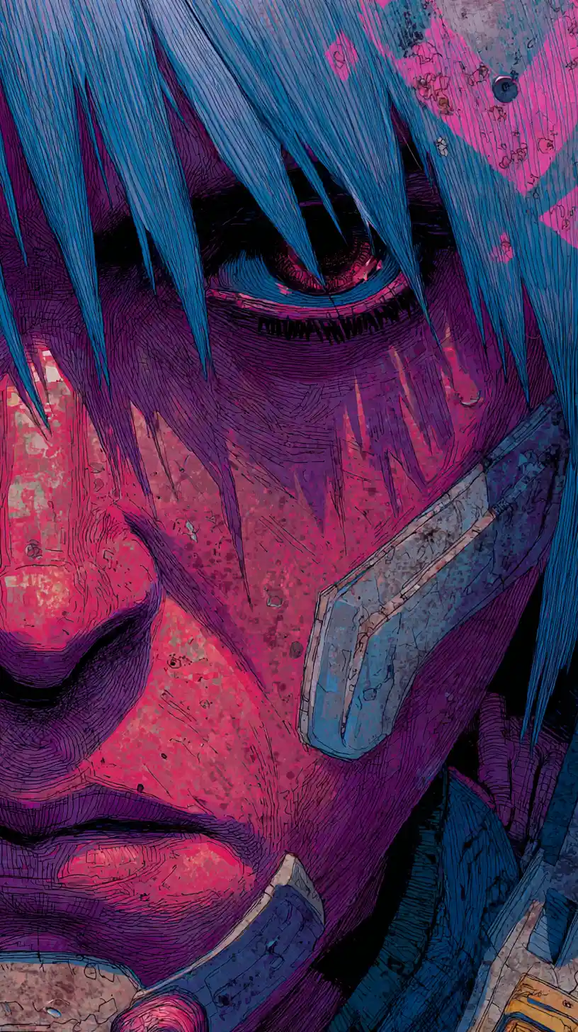 Sci fi woman close up inside a futuristic prison cell
