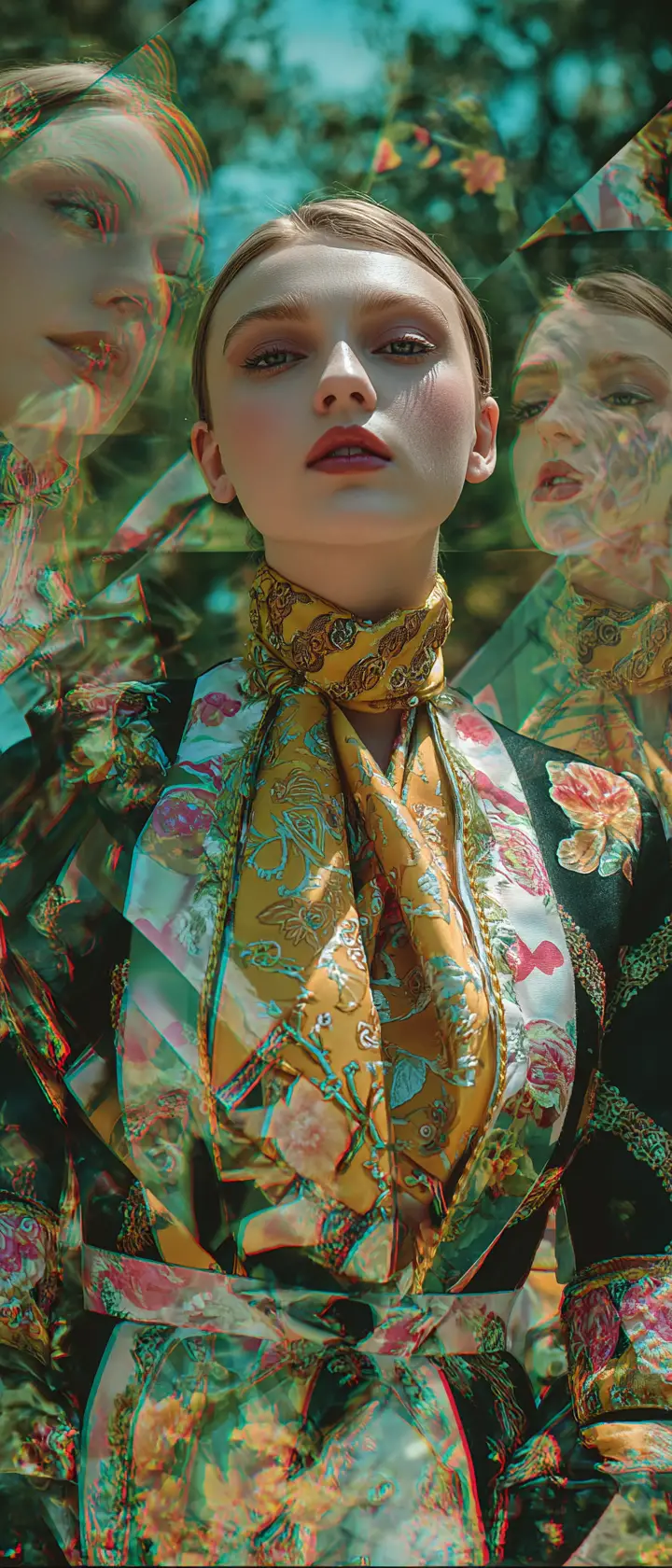 超現實時尚拼貼與萬花筒般的夢幻碎片