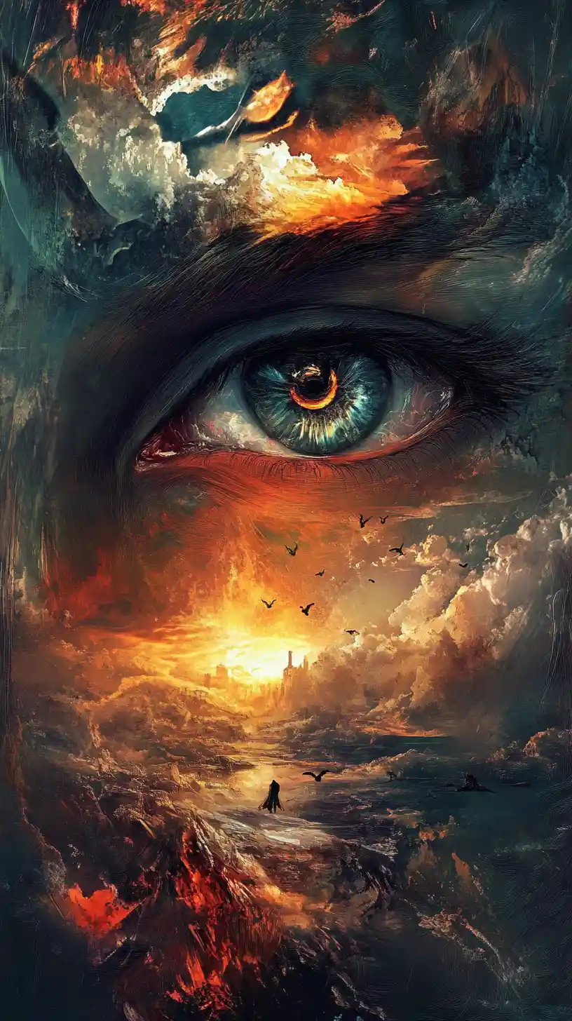 Troubled man awake through the night watching the sunrise