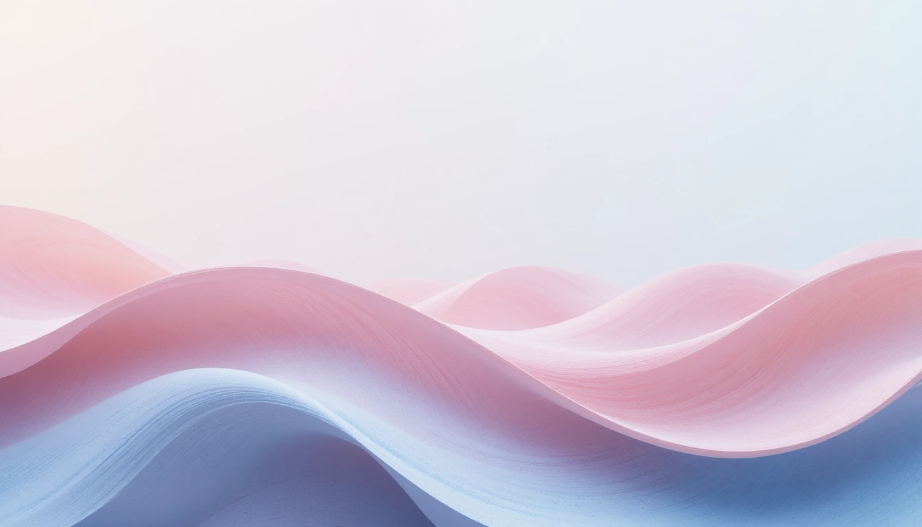 Ondas pastéis abstratas minimalistas em um fundo limpo
