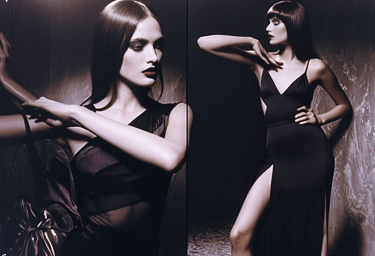 Models In Sleek Gucci Outfits In A Minimalist Room